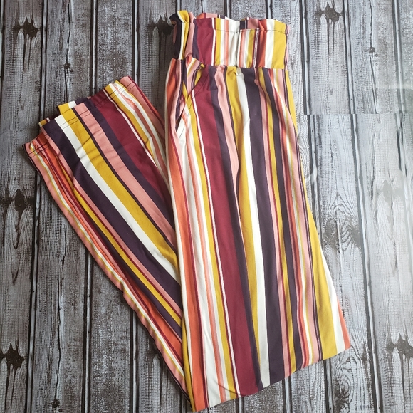 Indero Striped Flare Pants - Picture 2 of 6